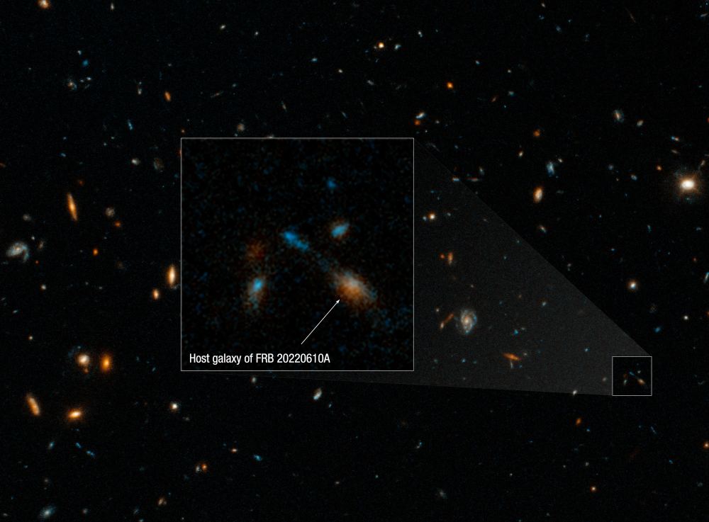 Hubble Shows That a Fast Radio Burst Came From a Giant Group of Galaxies